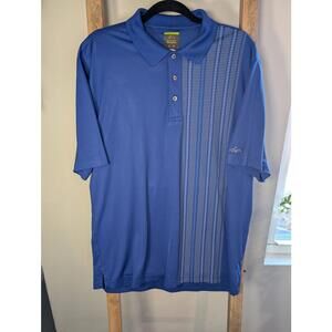 Greg Norman Blue Short Sleeve Polo Shirt Large